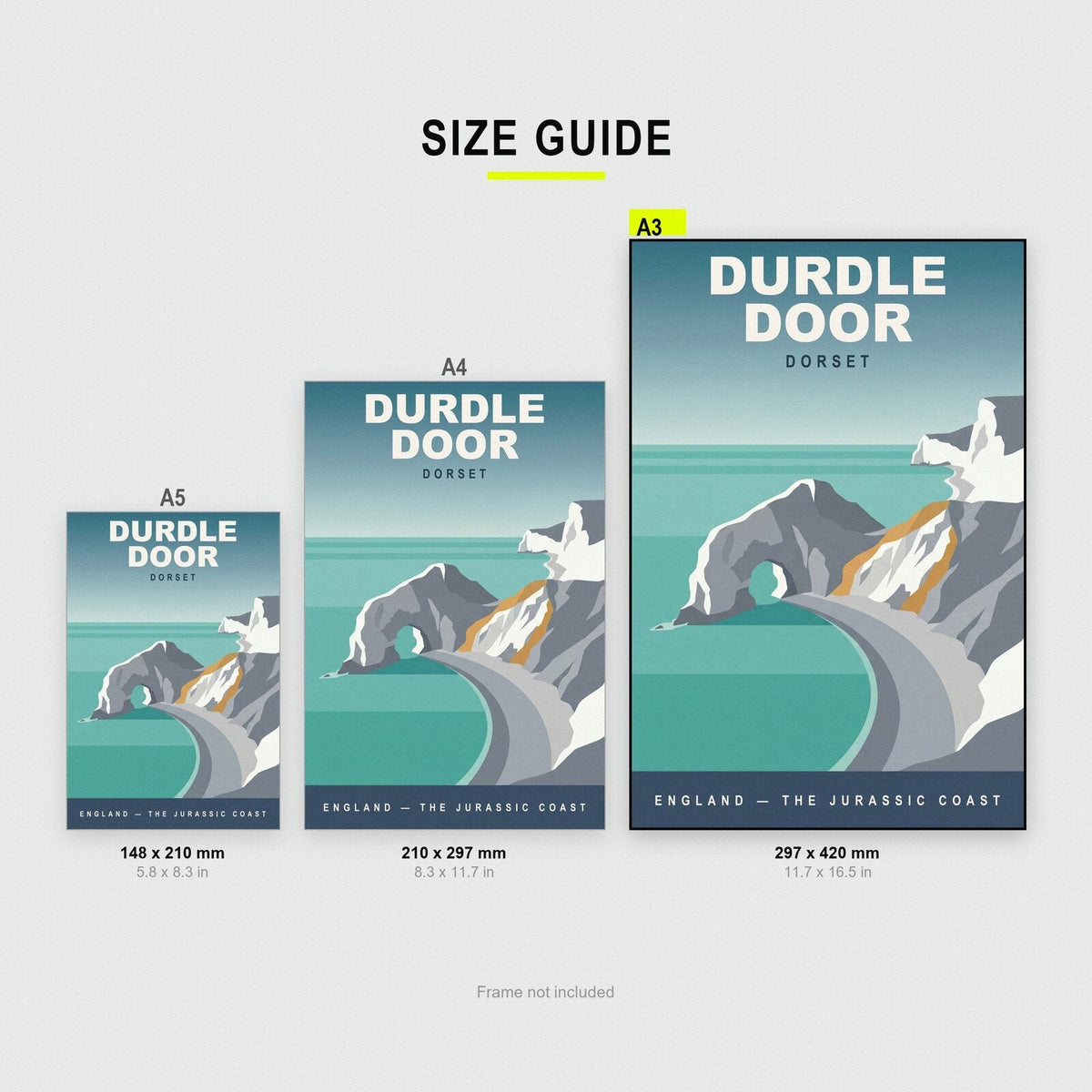 Durdle Door Dorset Travel Poster Art Print