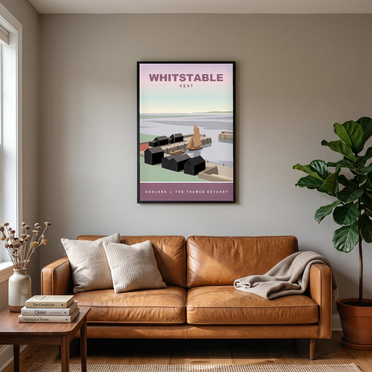 Whitstable Kent Travel Poster Art Print