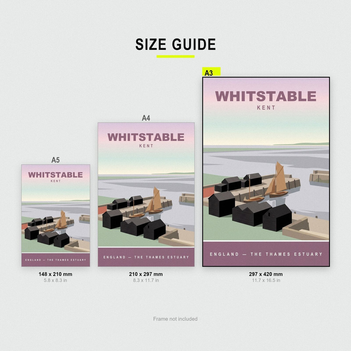 Whitstable Kent Travel Poster Art Print