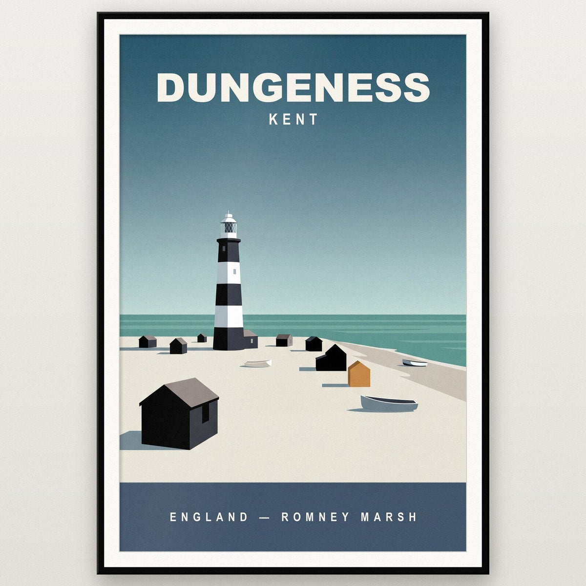 Dungeness Kent Travel Poster Art Print