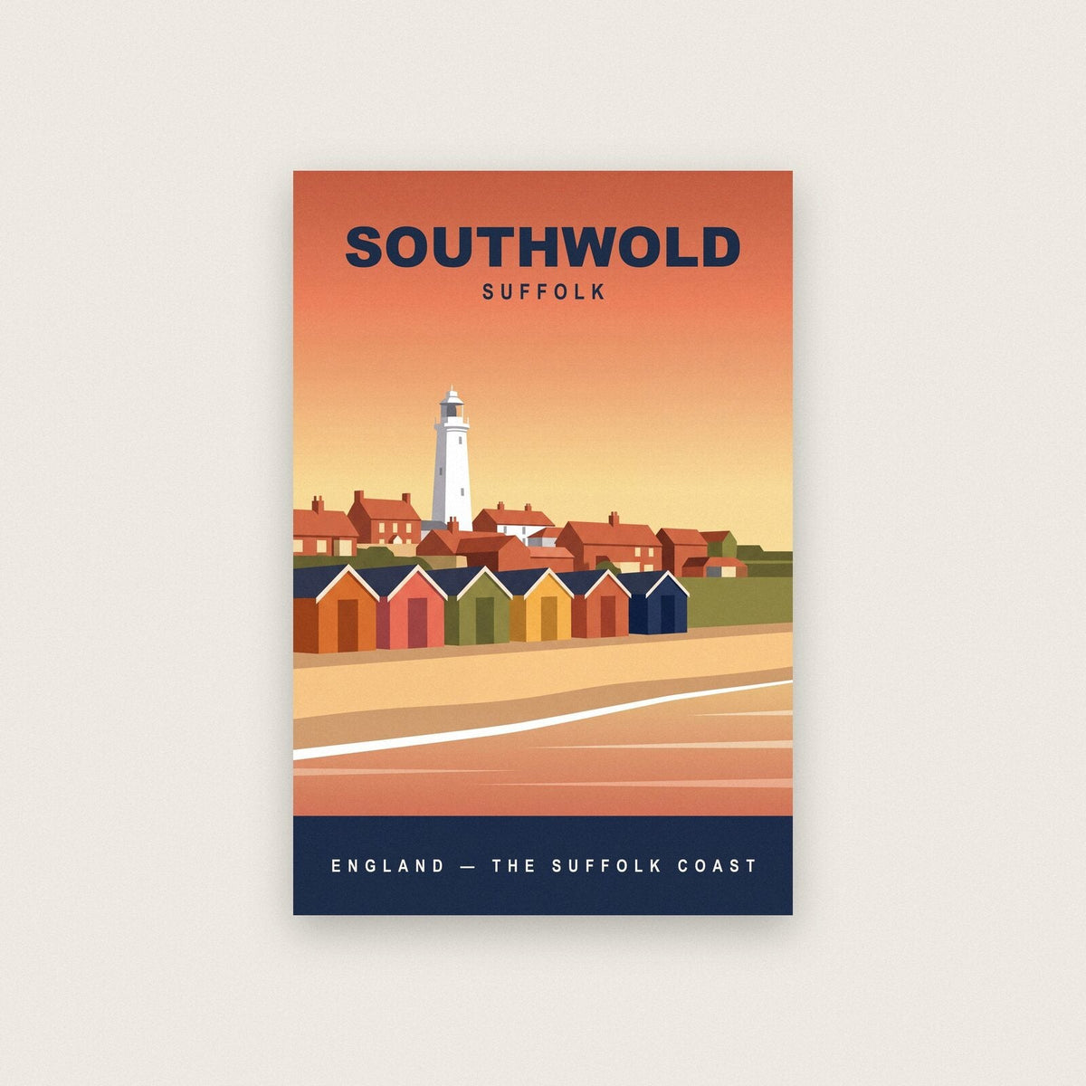 Southwold Suffolk Travel Poster Art Print