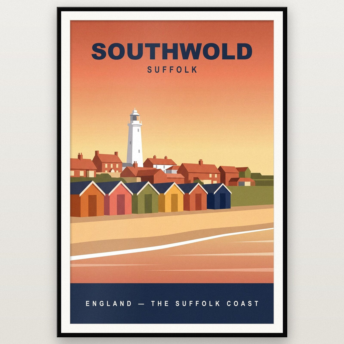 Southwold Suffolk Travel Poster Art Print
