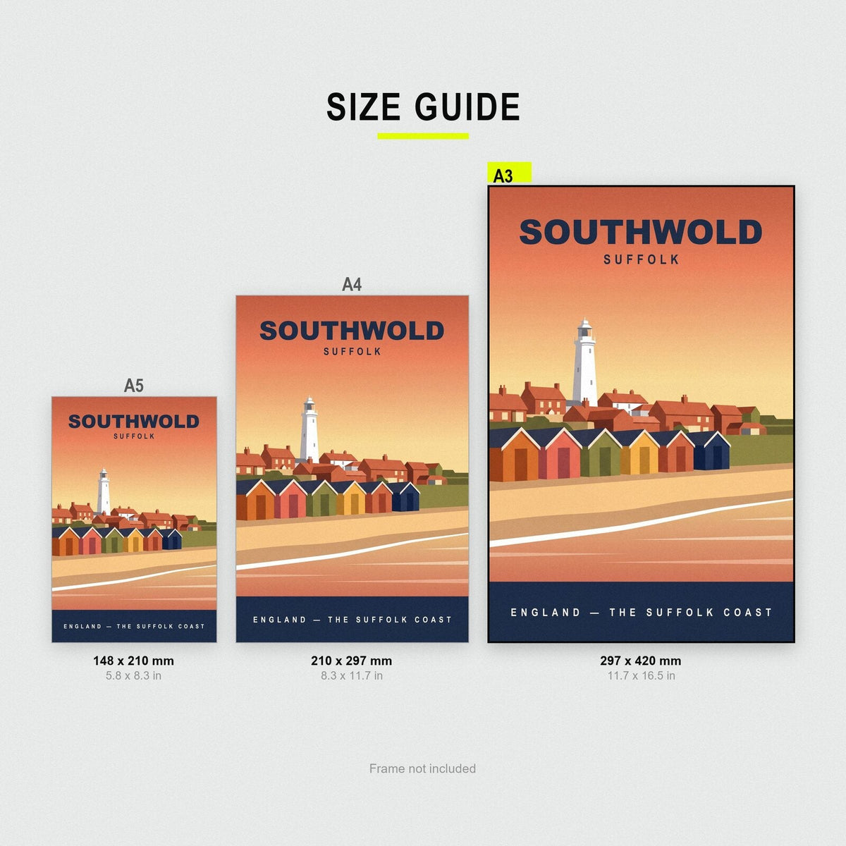 Southwold Suffolk Travel Poster Art Print
