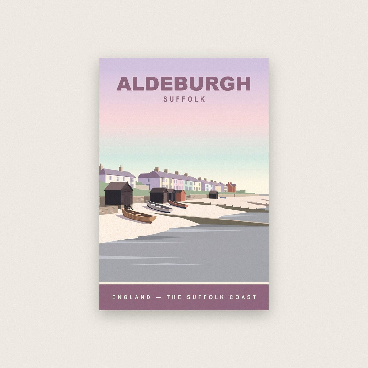 Aldeburgh Suffolk Travel Poster Art Print