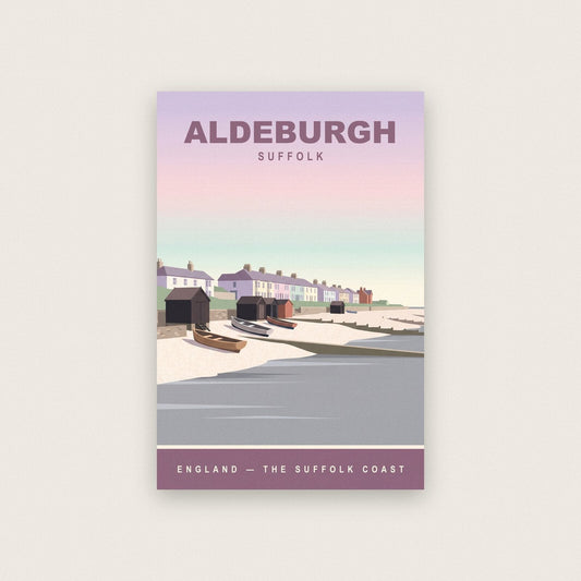 Aldeburgh Suffolk Travel Poster Art Print