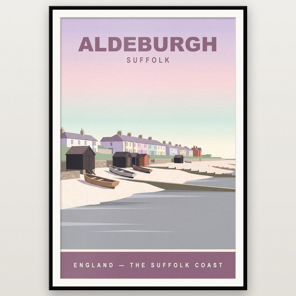 Aldeburgh Suffolk Travel Poster Art Print