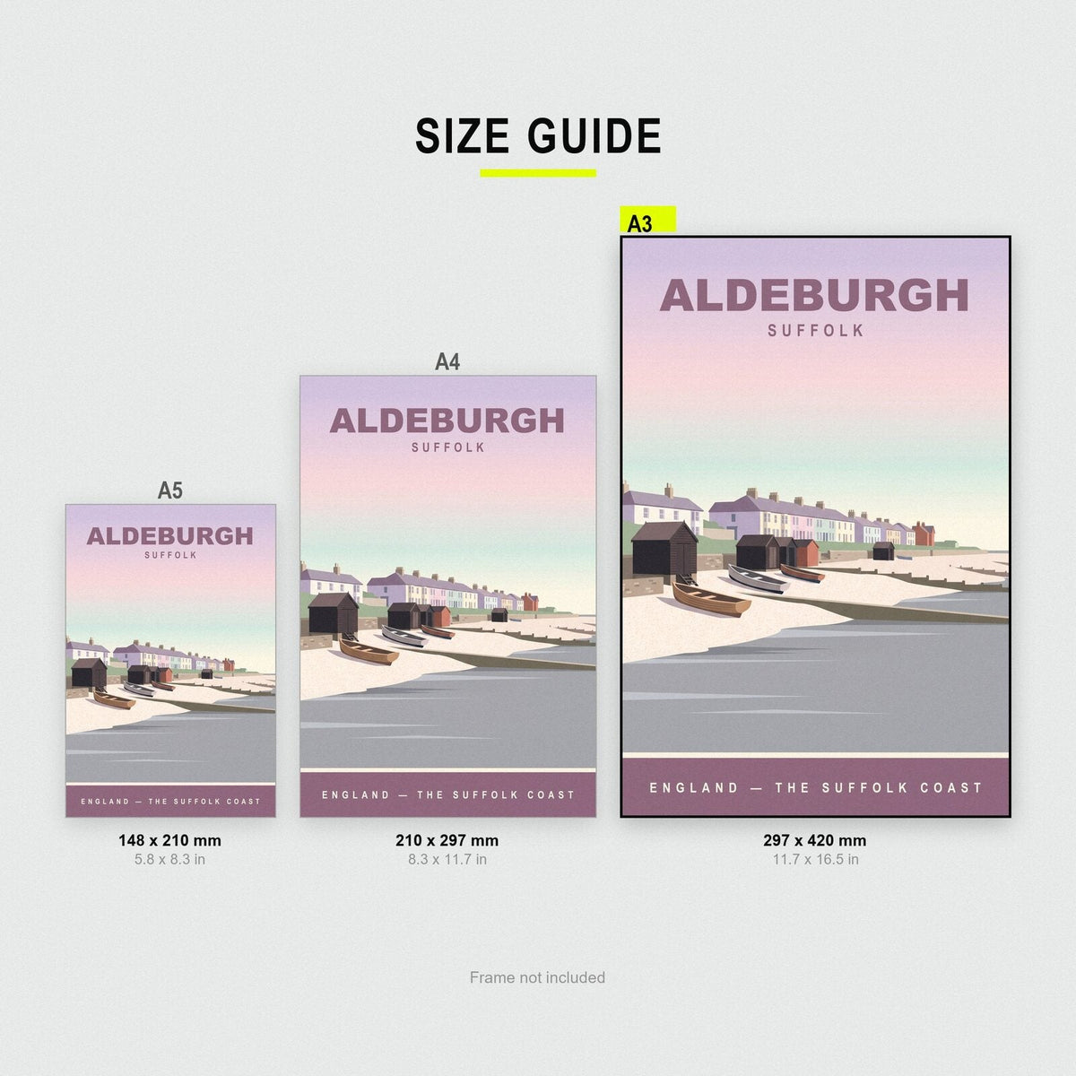 Aldeburgh Suffolk Travel Poster Art Print