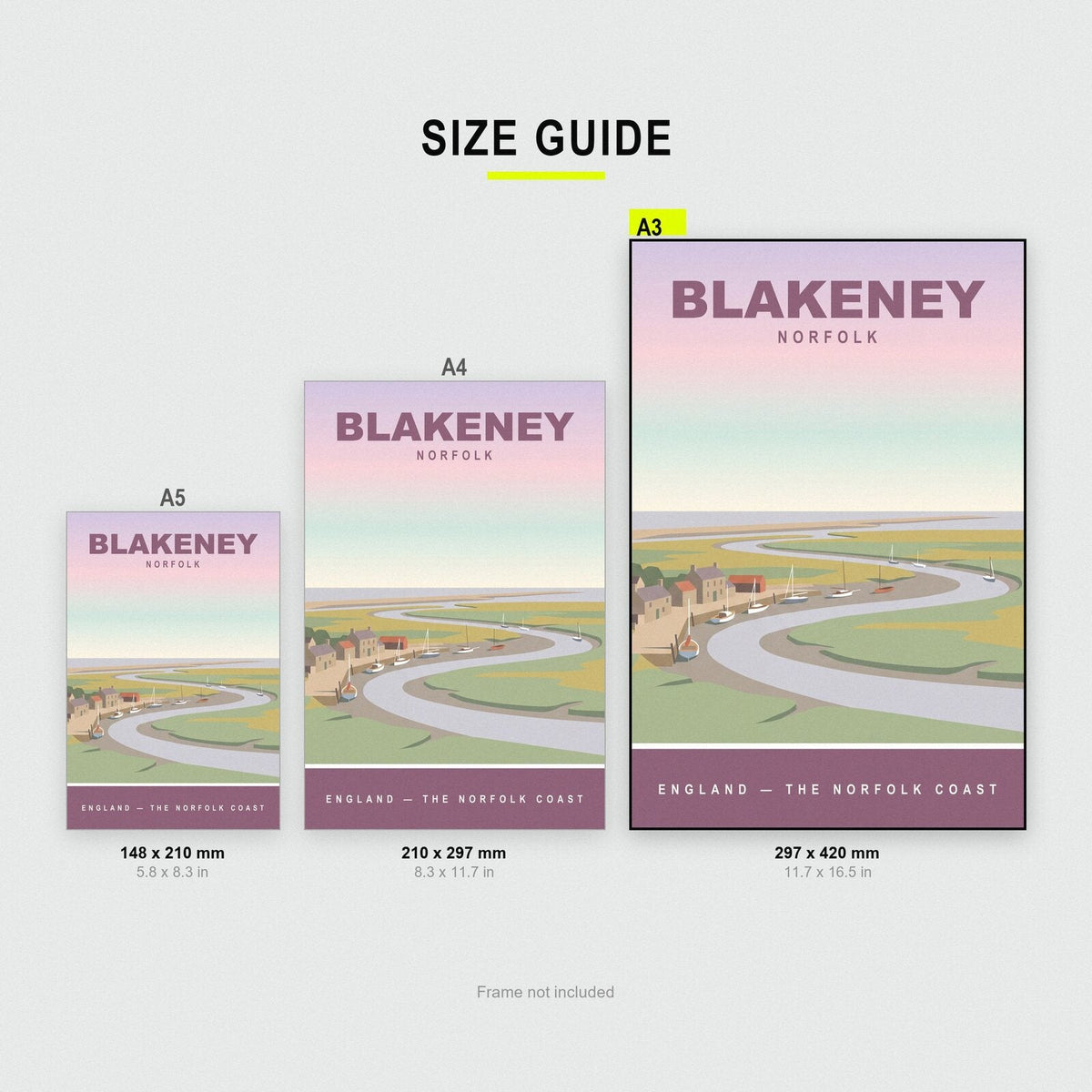 Blakeney Norfolk Travel Poster Art Print
