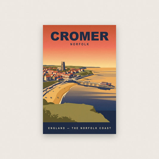 Cromer Norfolk Travel Poster Art Print