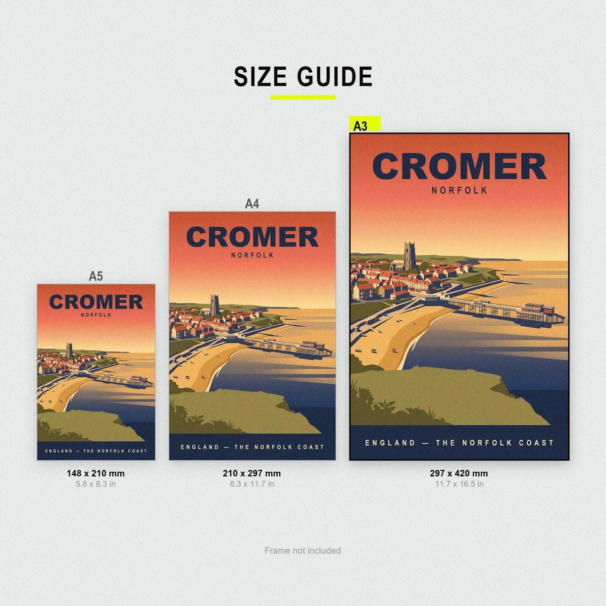 Cromer Norfolk Travel Poster Art Print