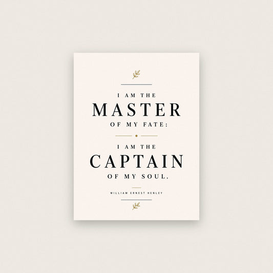 Invictus Quote Print