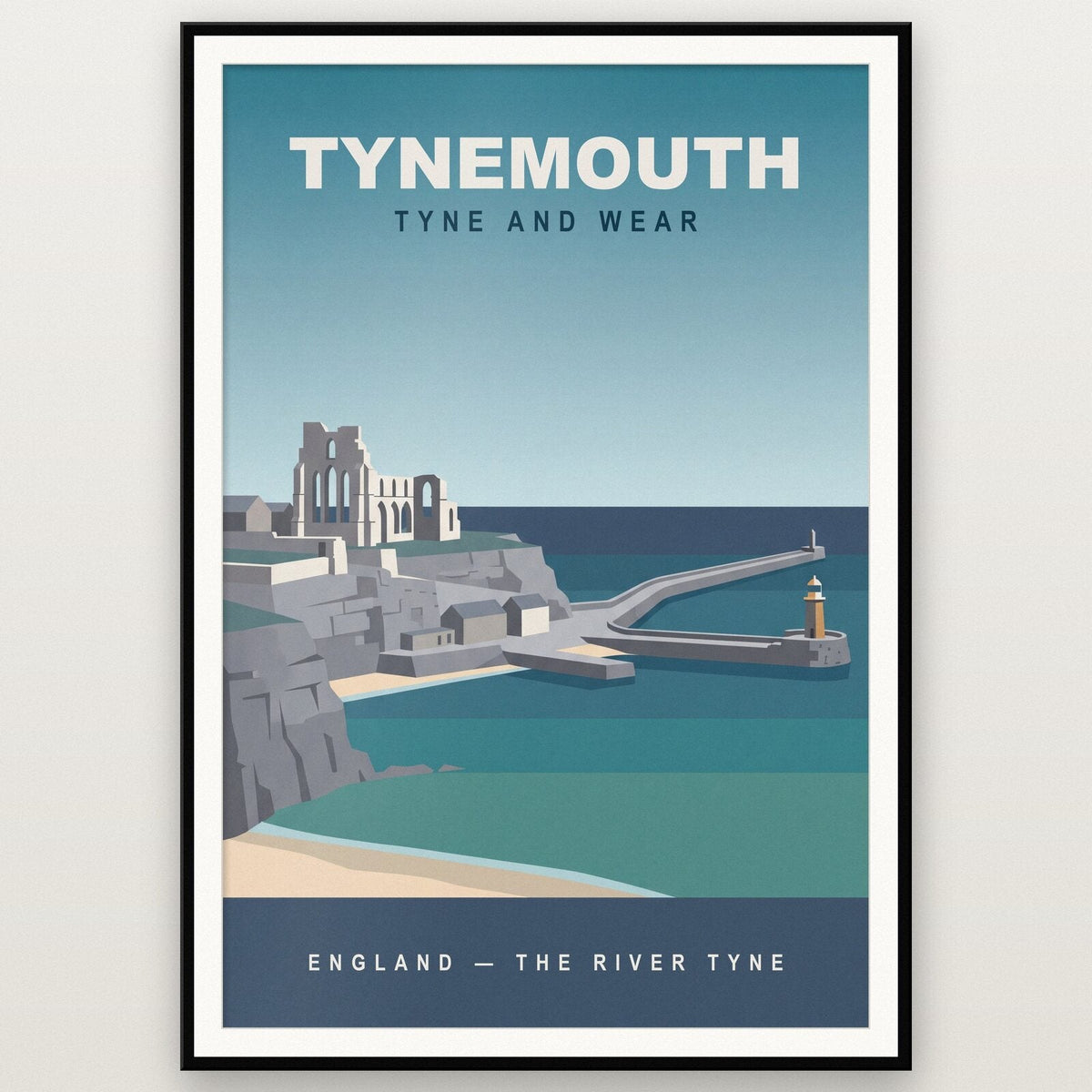 Tynemouth Tyne and Wear Travel Poster Art Print