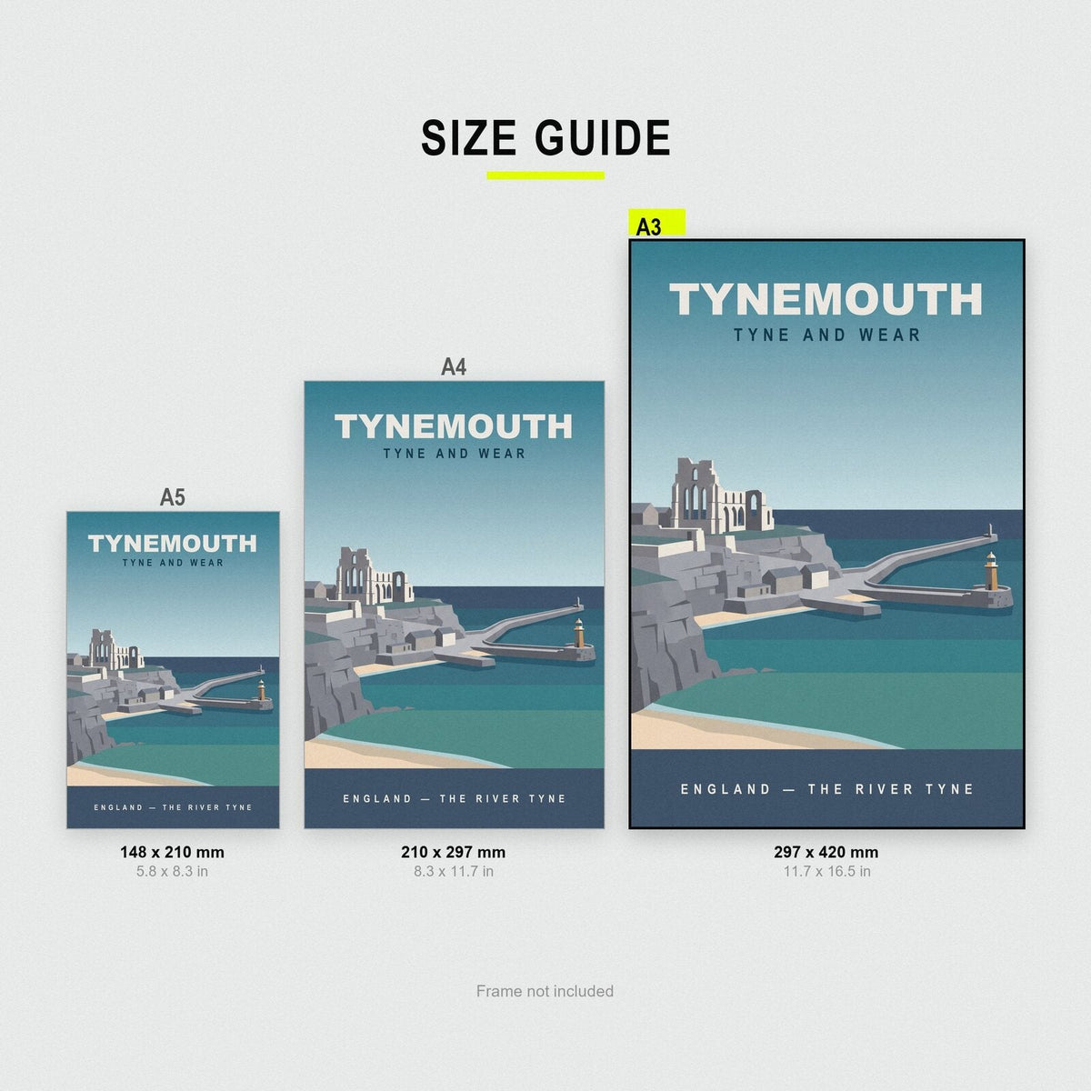 Tynemouth Tyne and Wear Travel Poster Art Print