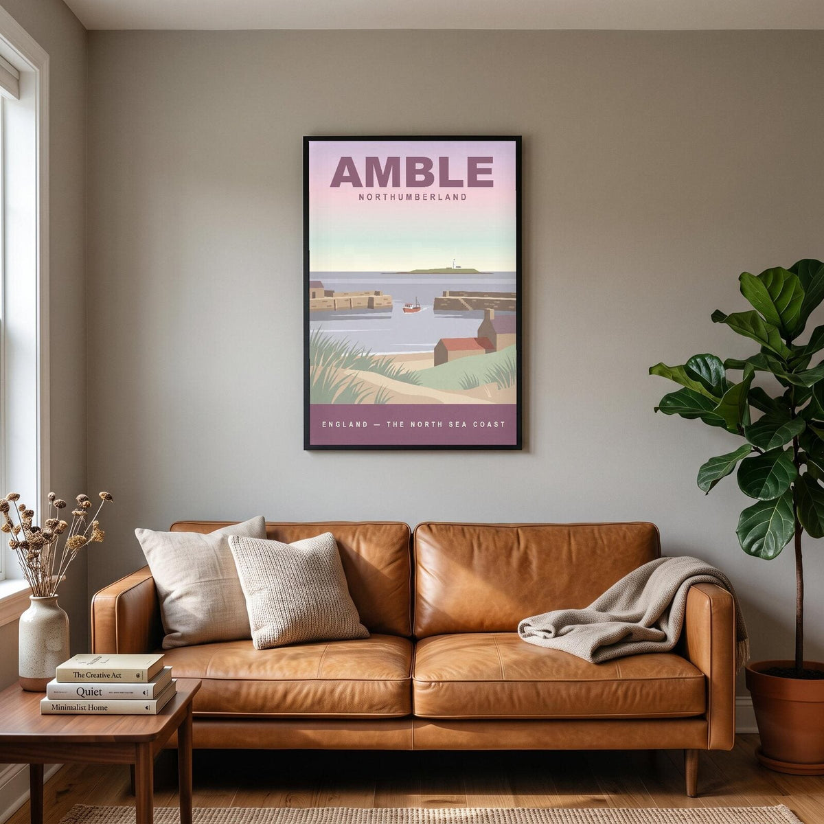 Amble Northumberland Travel Poster Art Print