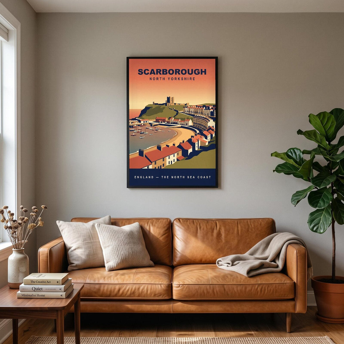 Scarborough North Yorkshire Travel Poster Art Print