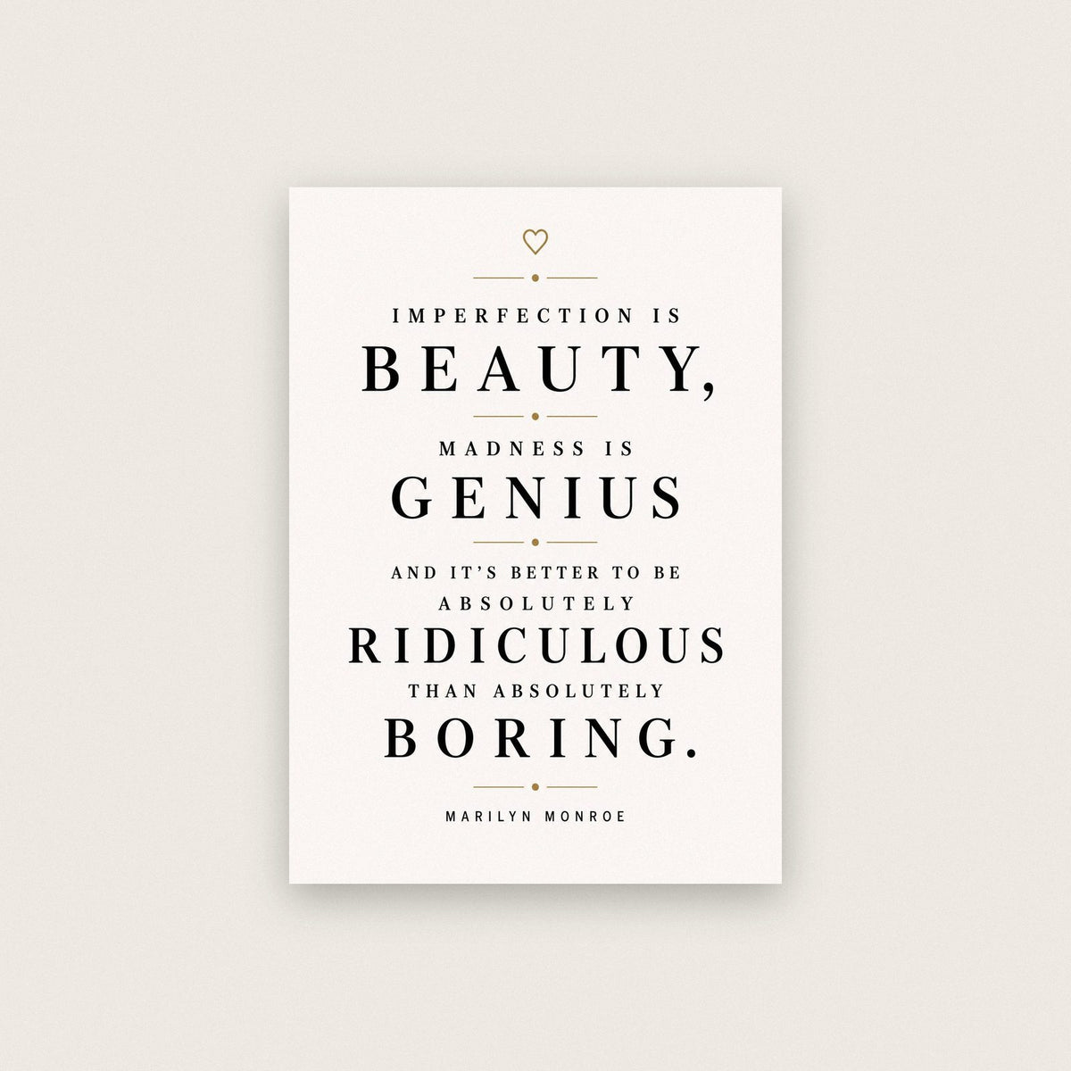 Marilyn Monroe Quote Print