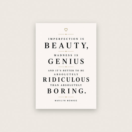 Marilyn Monroe Quote Print