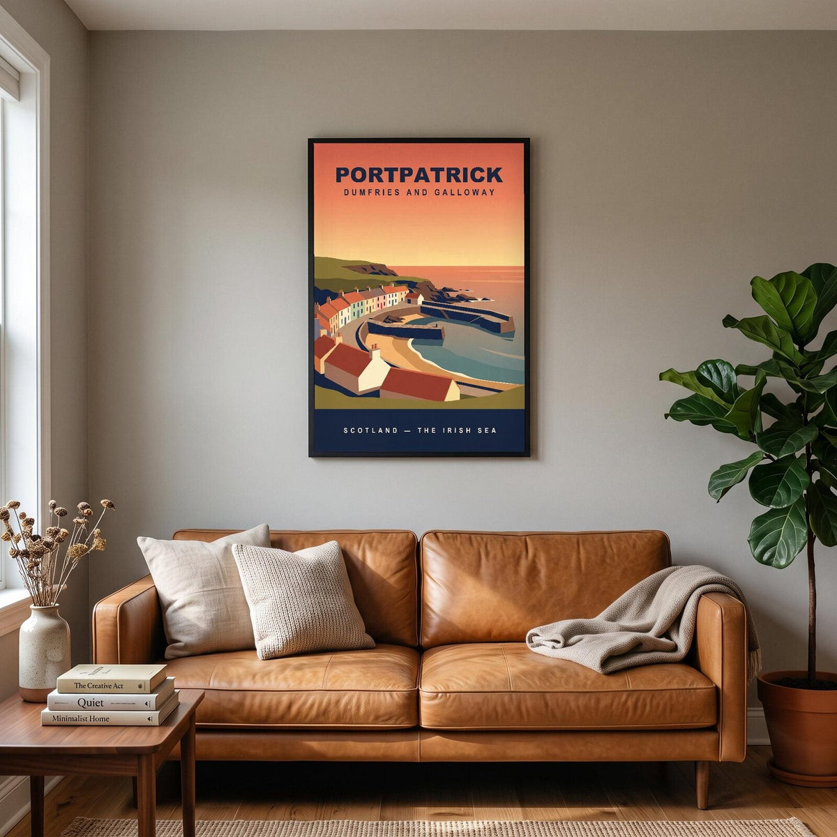 Portpatrick Dumfries and Galloway Travel Poster Art Print