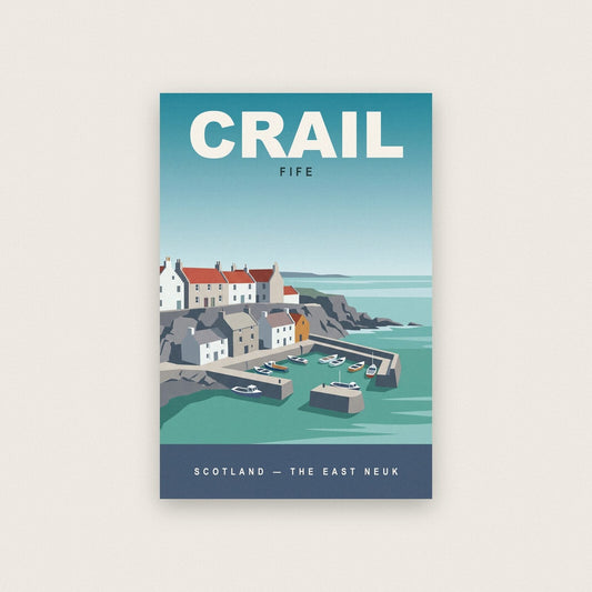 Crail Fife Travel Poster Art Print