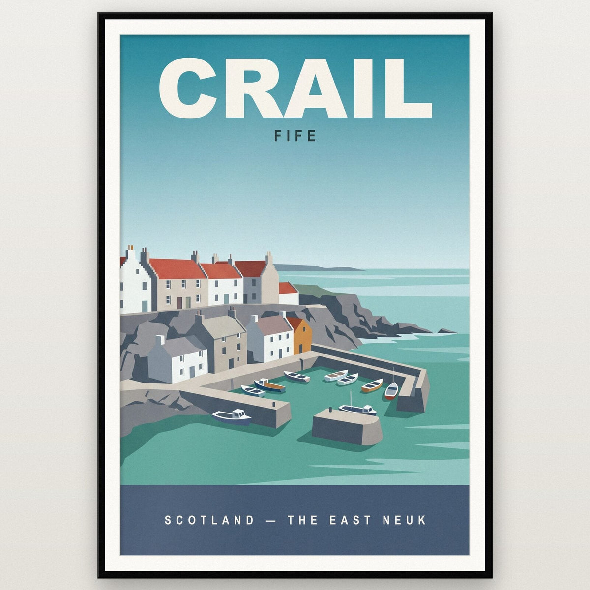 Crail Fife Travel Poster Art Print
