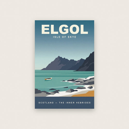 Elgol Isle of Skye Travel Poster Art Print