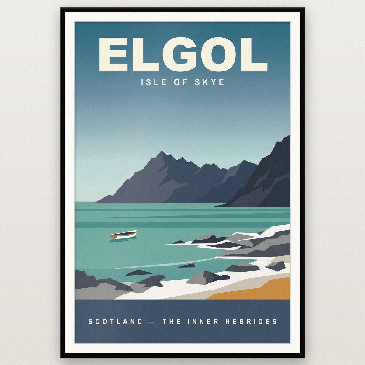 Elgol Isle of Skye Travel Poster Art Print