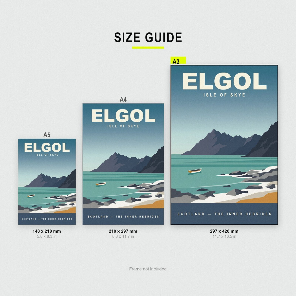 Elgol Isle of Skye Travel Poster Art Print
