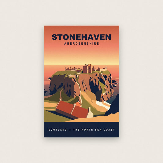 Stonehaven Aberdeenshire Travel Poster Art Print