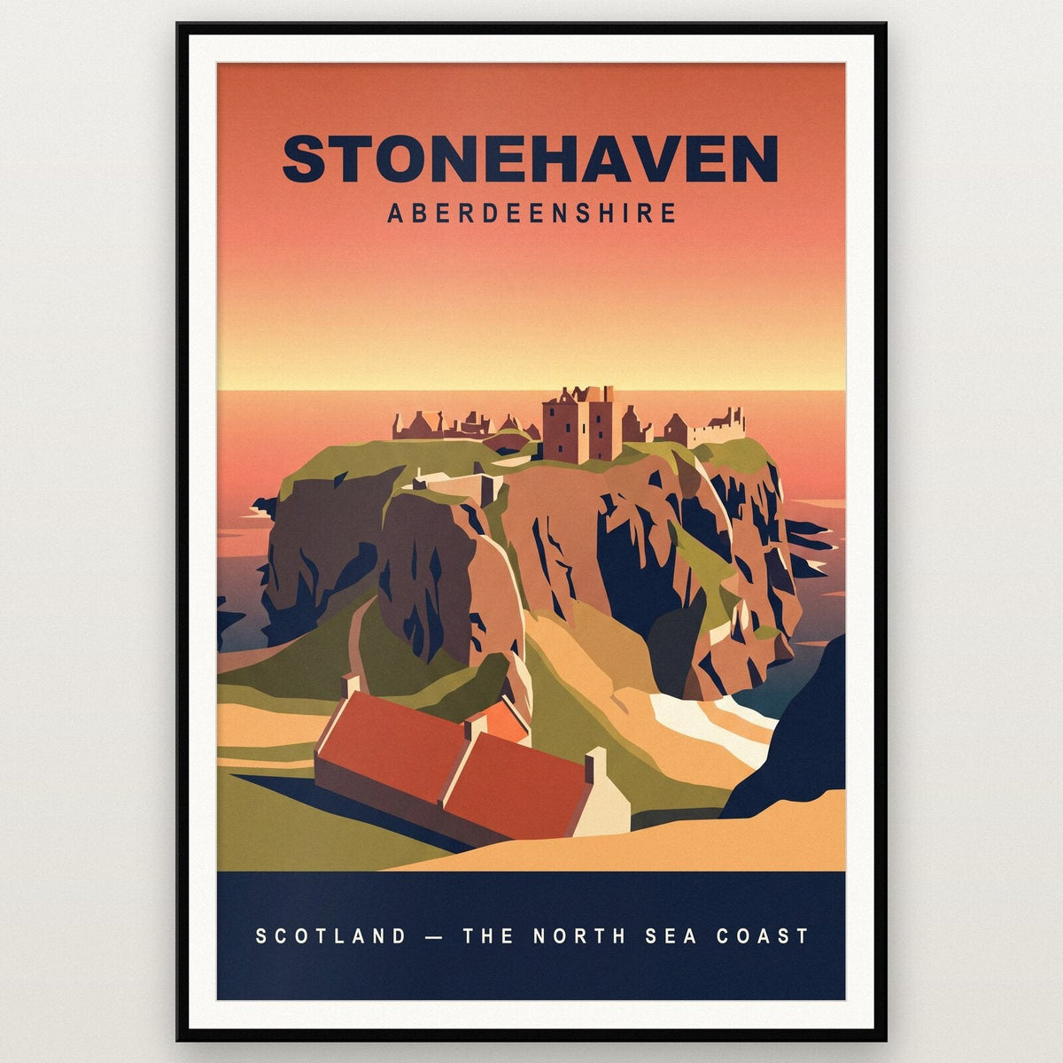 Stonehaven Aberdeenshire Travel Poster Art Print