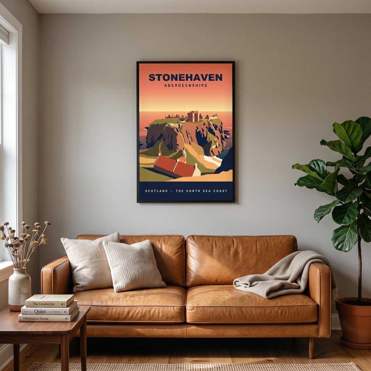 Stonehaven Aberdeenshire Travel Poster Art Print