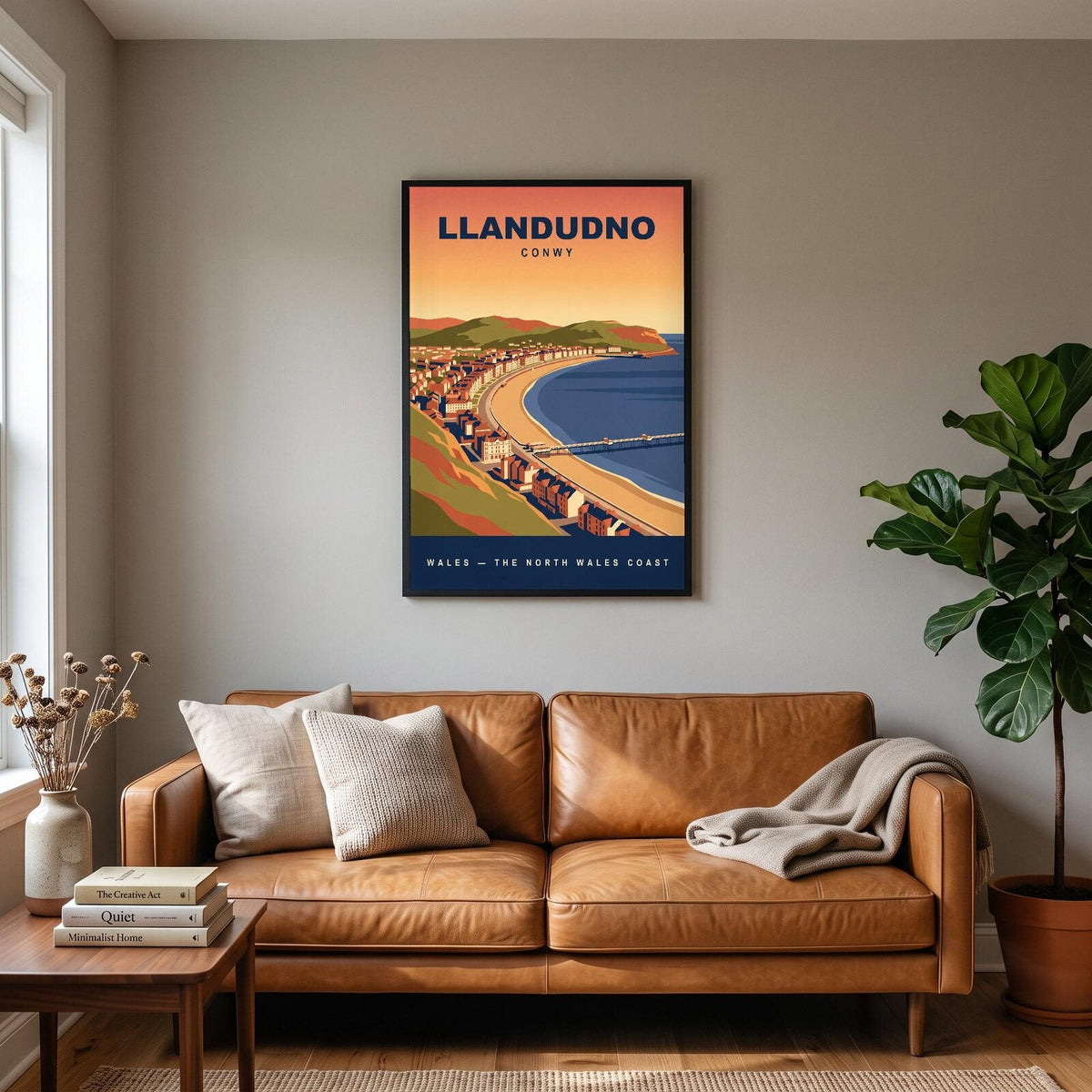 Llandudno Conwy Travel Poster Art Print