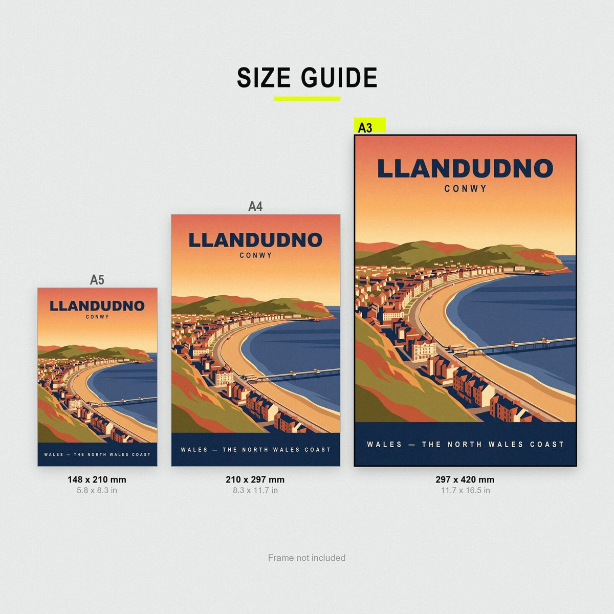 Llandudno Conwy Travel Poster Art Print