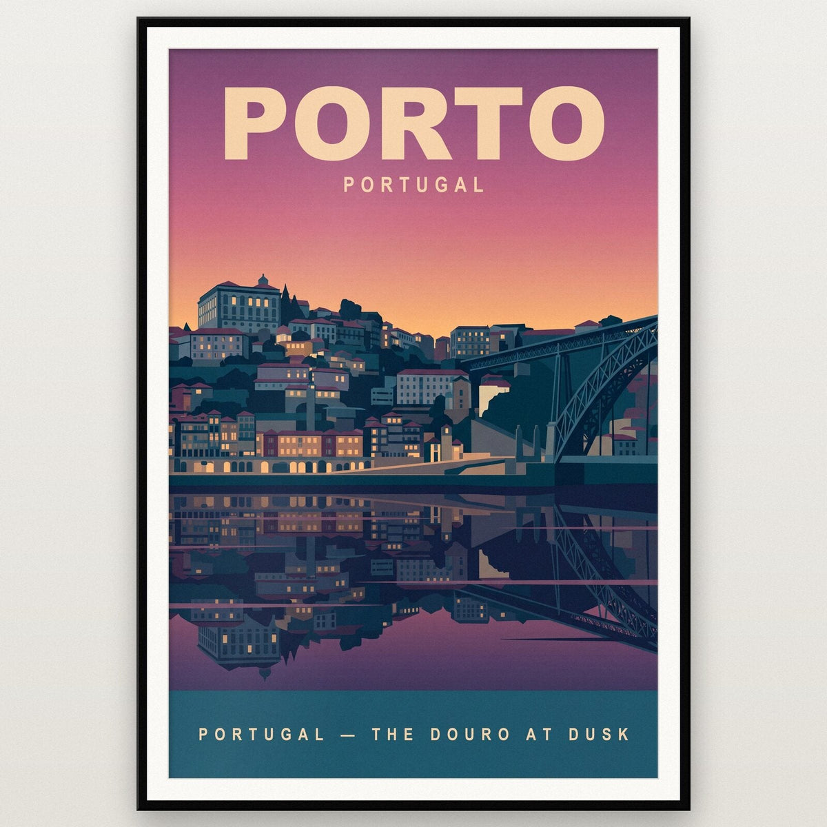 Porto Portugal Travel Poster Art Print