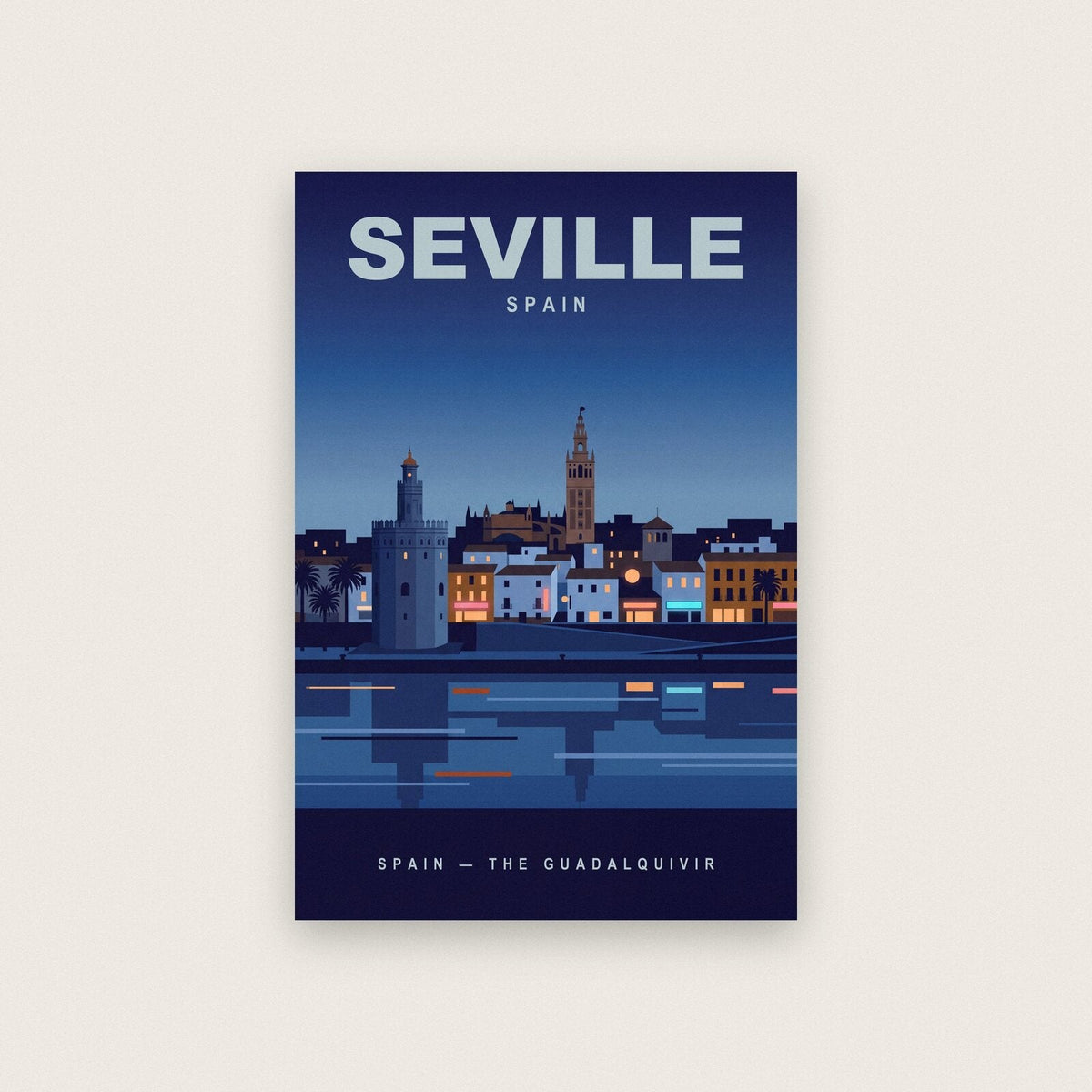Seville Spain Travel Poster Art Print