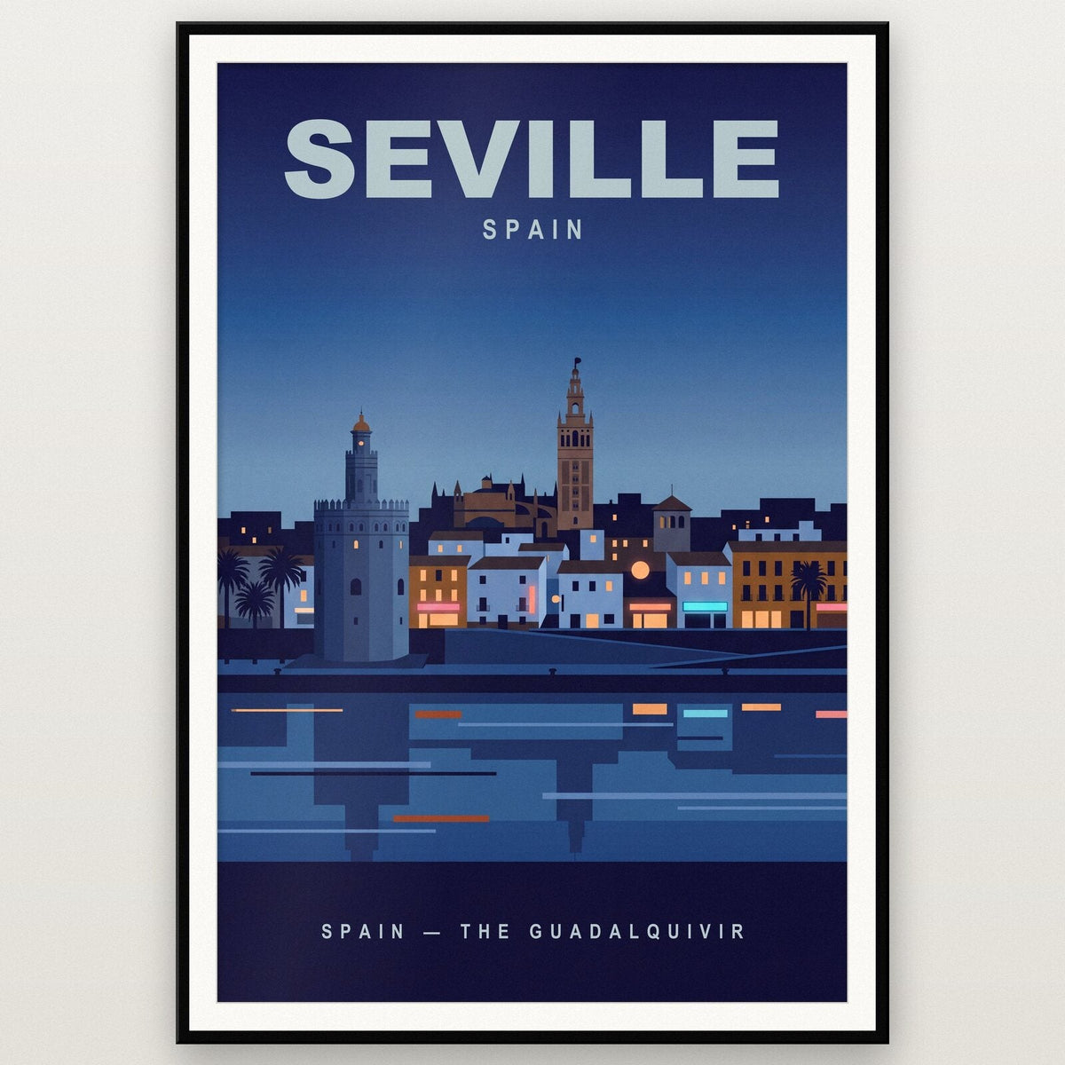 Seville Spain Travel Poster Art Print
