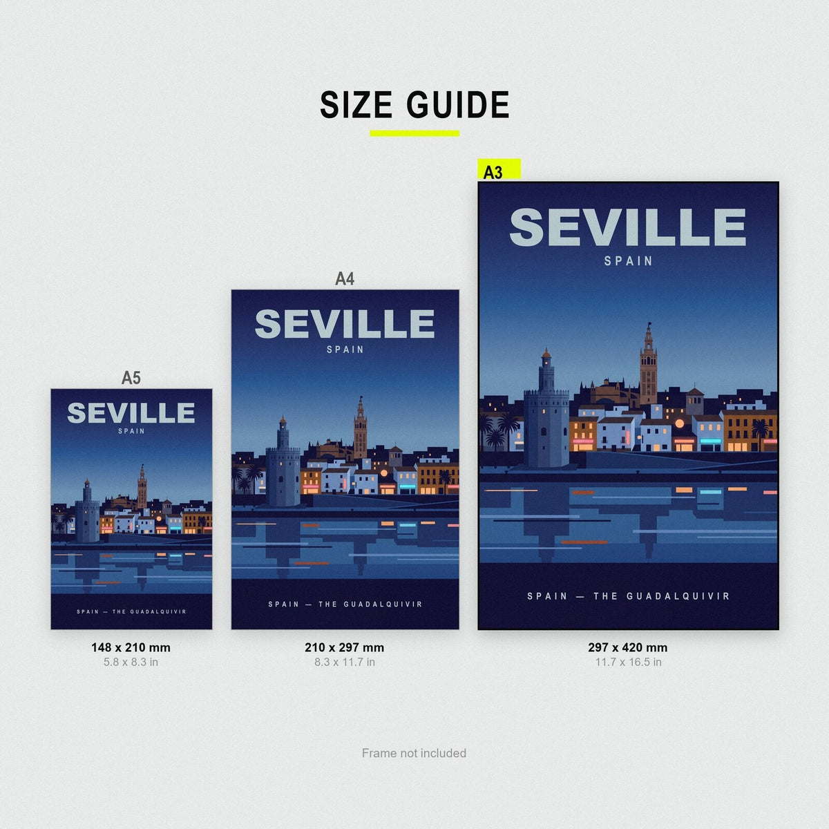 Seville Spain Travel Poster Art Print
