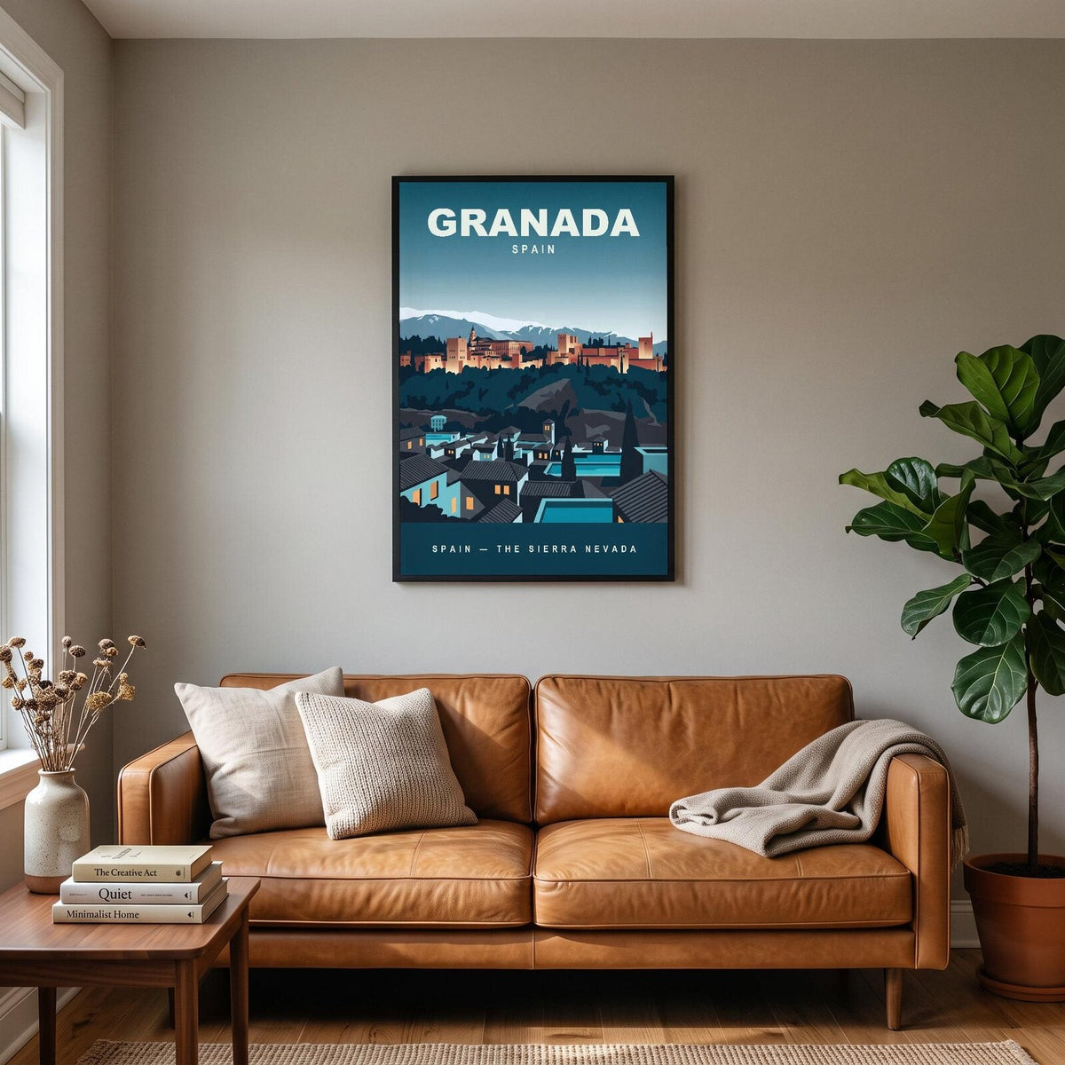 Granada Spain Travel Poster Art Print