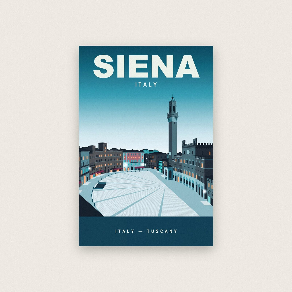 Siena Italy Travel Poster Art Print