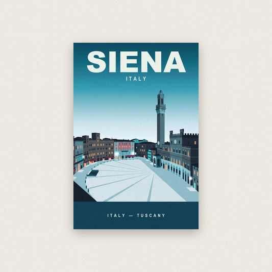 Siena Italy Travel Poster Art Print