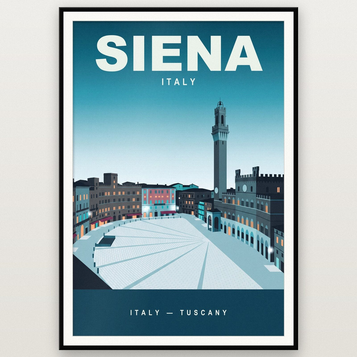 Siena Italy Travel Poster Art Print