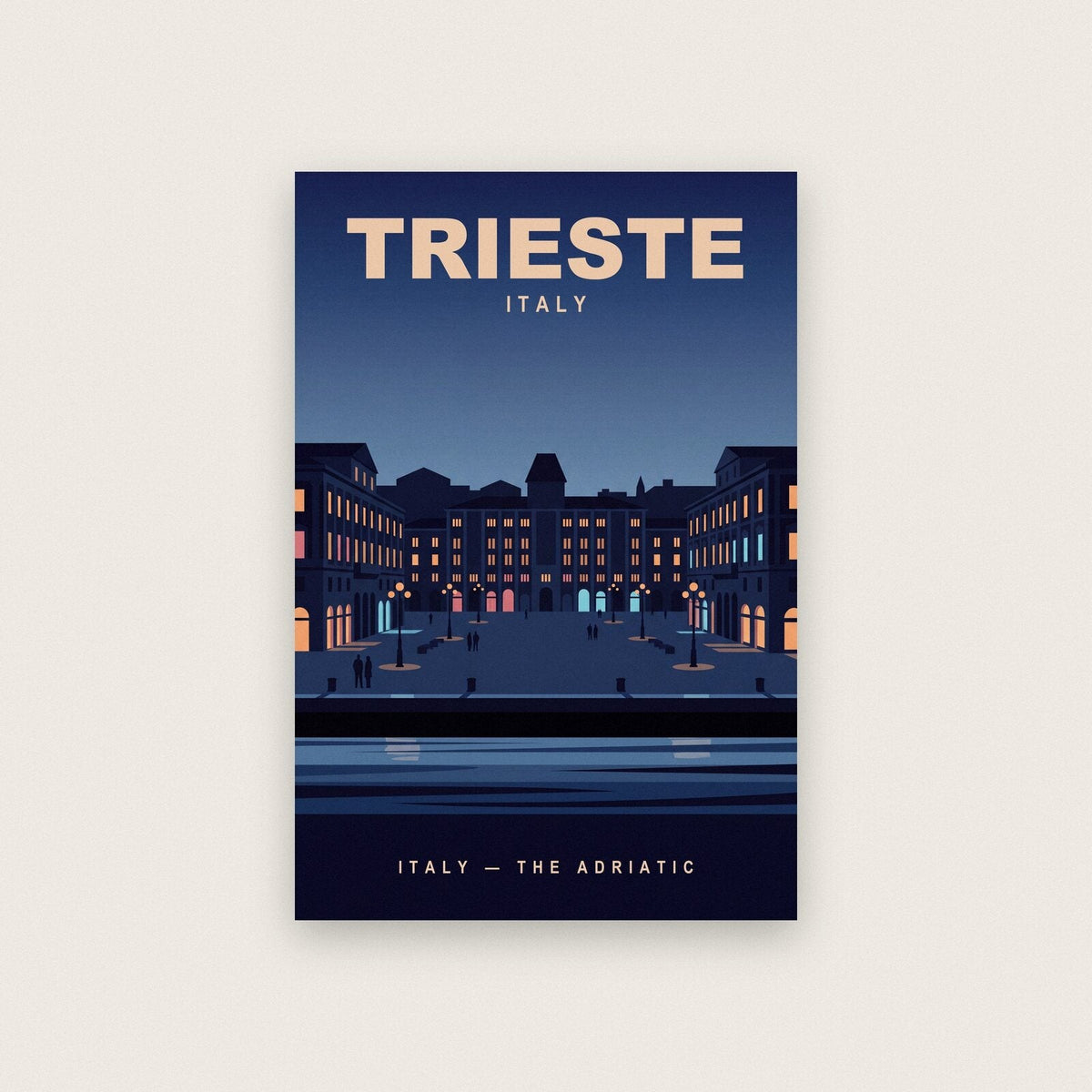 Trieste Italy Travel Poster Art Print