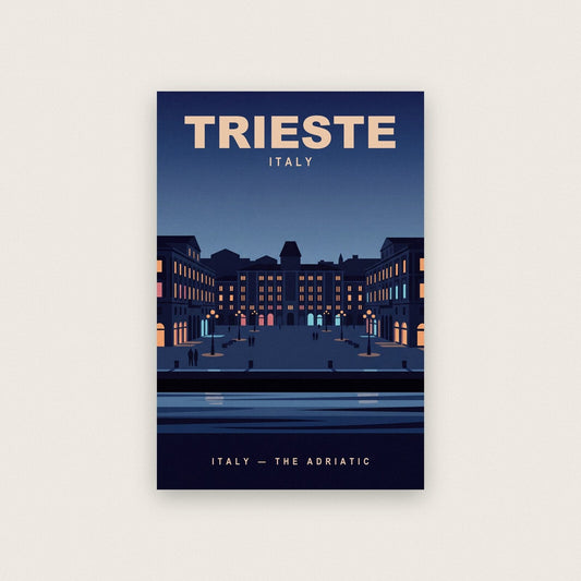 Trieste Italy Travel Poster Art Print
