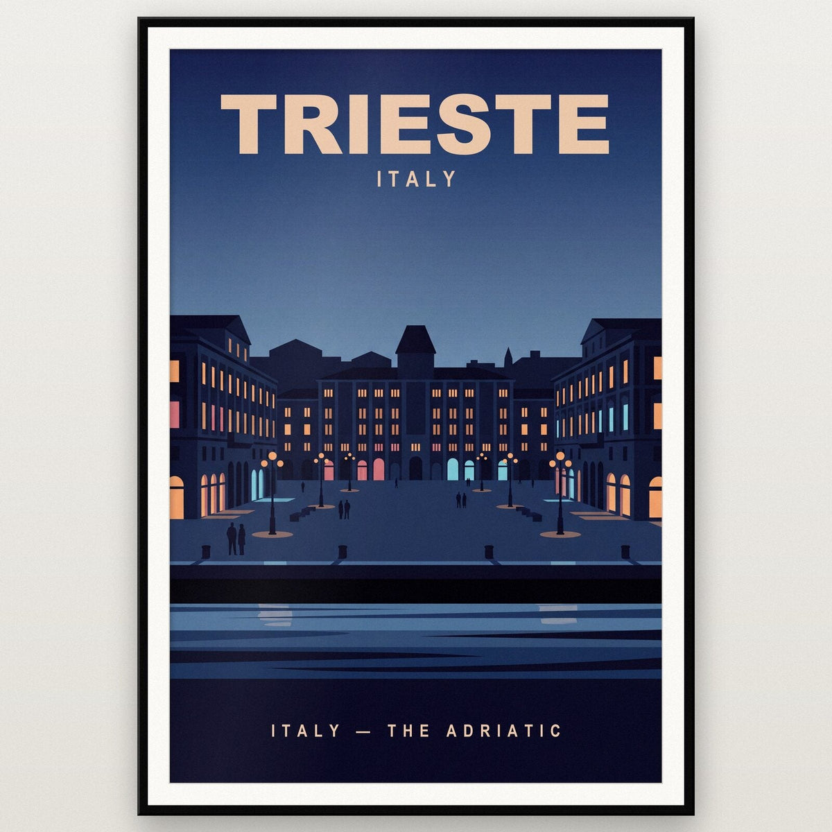 Trieste Italy Travel Poster Art Print