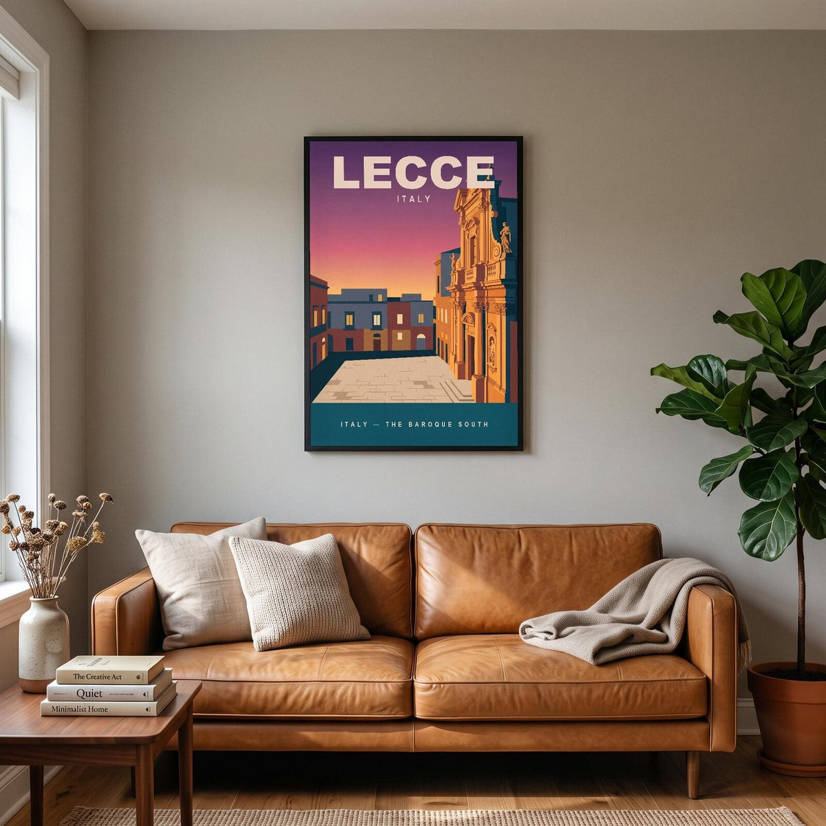 Lecce Italy Travel Poster Art Print