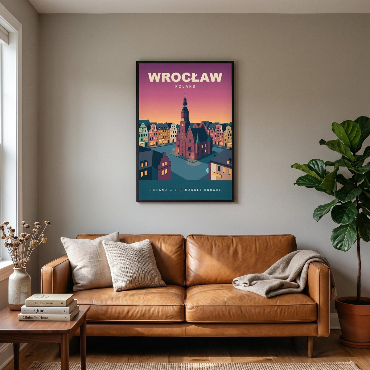 Wroclaw Poland Travel Poster Art Print