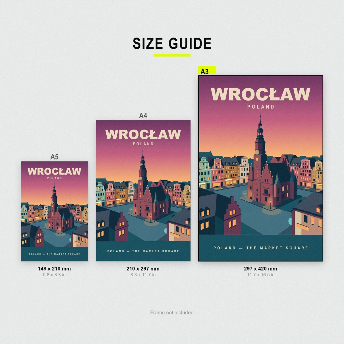 Wroclaw Poland Travel Poster Art Print