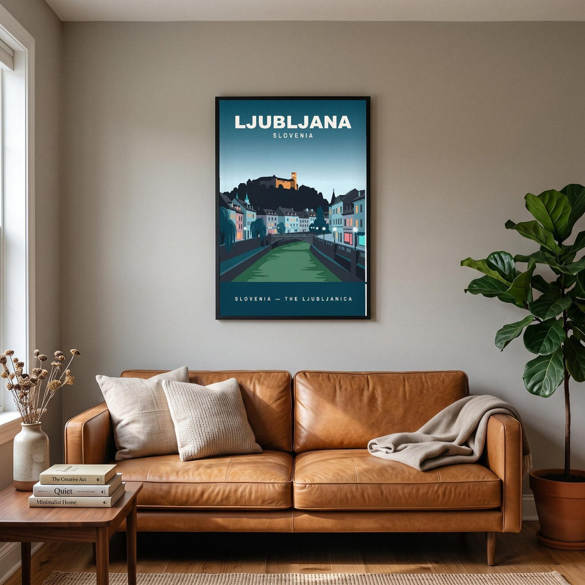 Ljubljana Slovenia Travel Poster Art Print