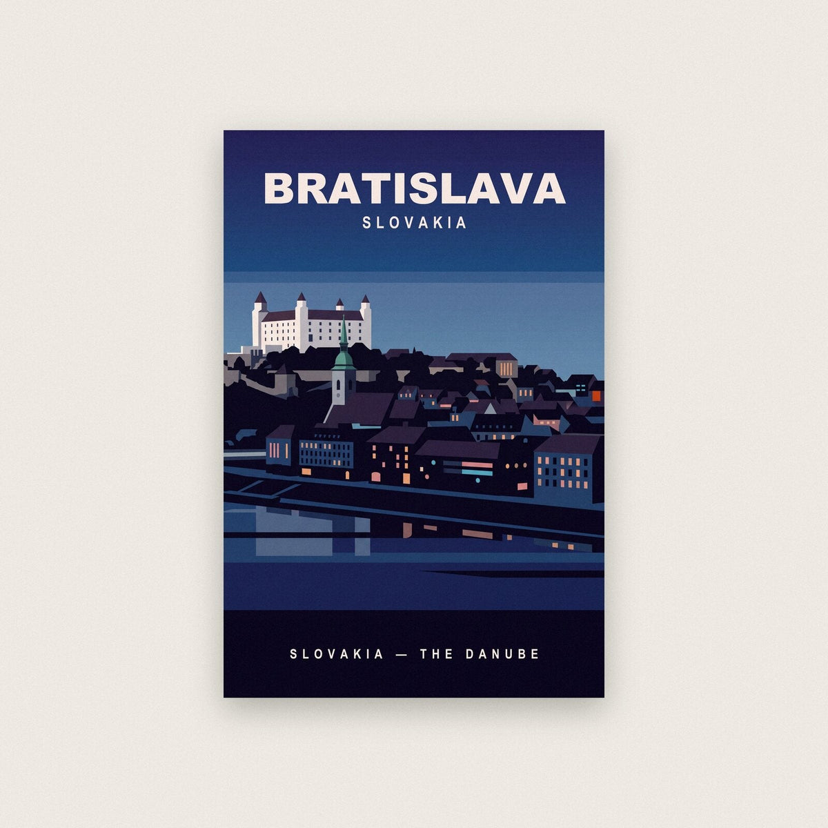 Bratislava Slovakia Travel Poster Art Print