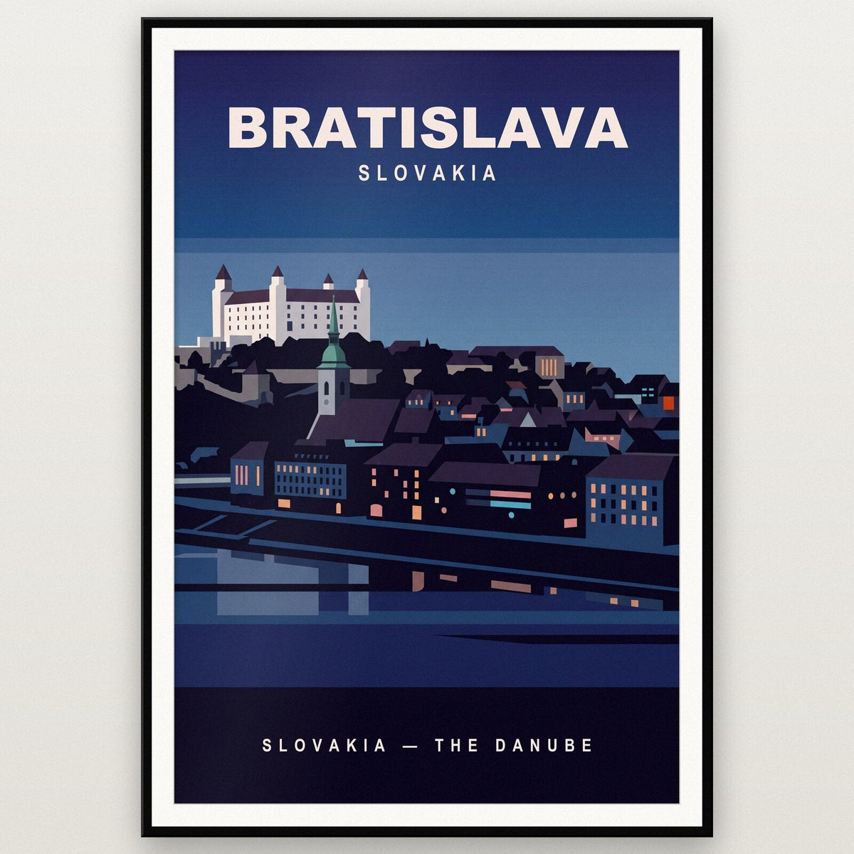 Bratislava Slovakia Travel Poster Art Print