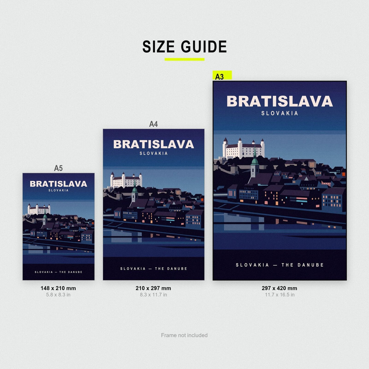 Bratislava Slovakia Travel Poster Art Print